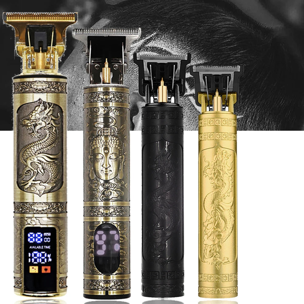 Rechargeable Vintage T9 Cordless Hair Cutting Machine Electric Shaver for Man Hair Clipper Barber Trimmer Beard Razors