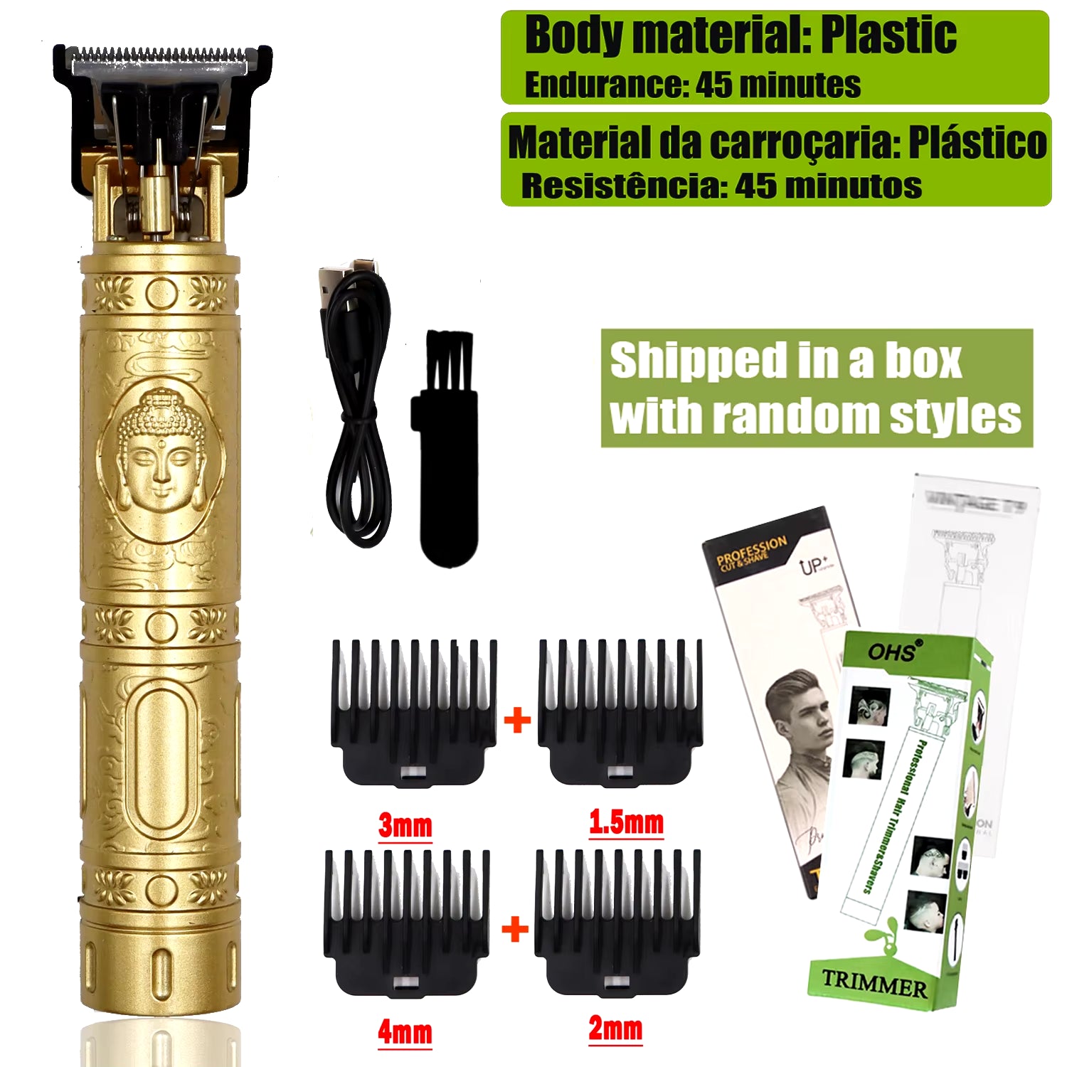 Rechargeable Vintage T9 Cordless Hair Cutting Machine Electric Shaver for Man Hair Clipper Barber Trimmer Beard Razors